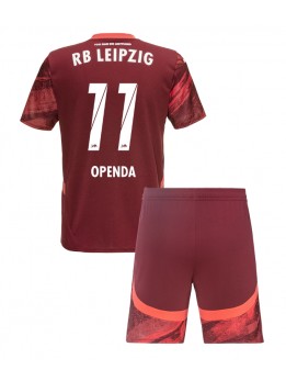 RB Leipzig Lois Openda #11 Dječji Gostujuci Dres kompleti 2024-25 Kratak Rukavima (+ kratke hlače)